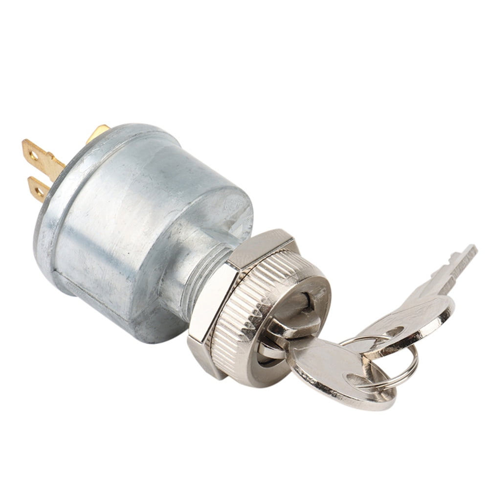 Yassdwbn Ignition Switch w/ 2 Keys # 33639-G01 For EZGO 4-Terminal 1981-Up Gas \u0026 Electric