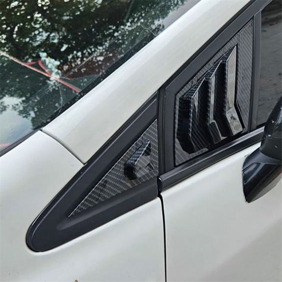 Yassdwbn Pair Front Triangle Window Louver Cover Trim Set For Honda Civic Sedan 2012-2015