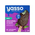 Yasso Frozen Greek Yogurt Mint Chocolate Crunch Bars, 4 Count