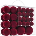 thumbnail image 1 of Yastouay 46 Pcs Christmas Ball Ornaments Set,Mix Size Red Velvet Shatterproof Christmas Ball Hanging Xmas Tree for Christmas Decorations, 1 of 7