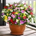 thumbnail image 1 of Yastouay 5 Pcs Artificial Flowers for Outdoors ,UV Resistant Faux Impatiens for Outdoor Planters,Silk Flowers for Front Door Porch Decorations,Mixcolor, 1 of 7
