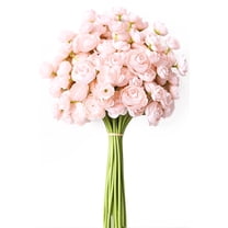 Yastouay Ranunculus Artificial Flowers,18 Pcs Faux Silk Mini Peonies Bulk Flowers for Vase,Pink Flowers Wedding Bouquet for Table Centerpieces Arrangement