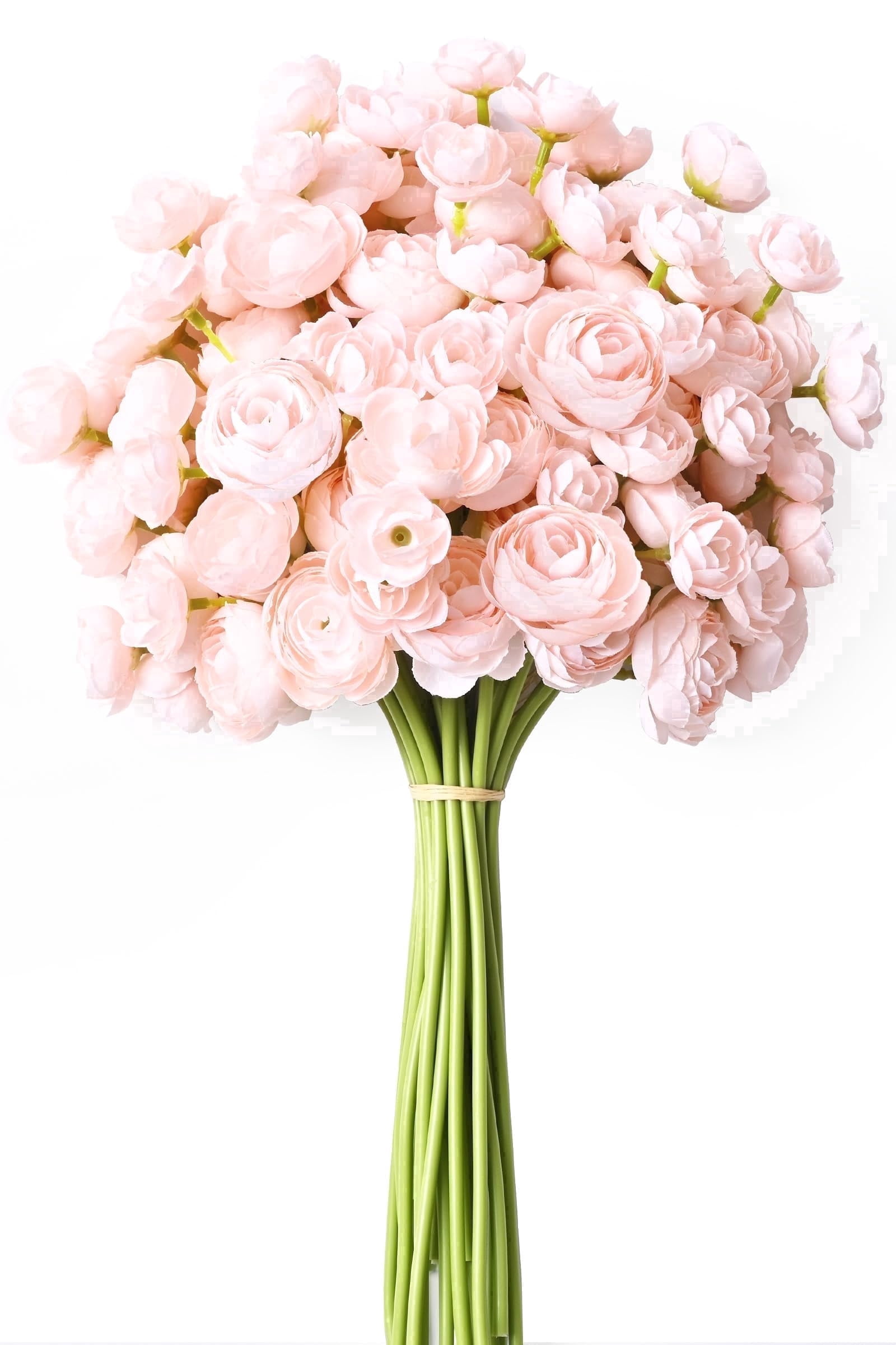 Yastouay, Artificial Ranunculus Flowers, 14 Inch, Pink - Walmart.com