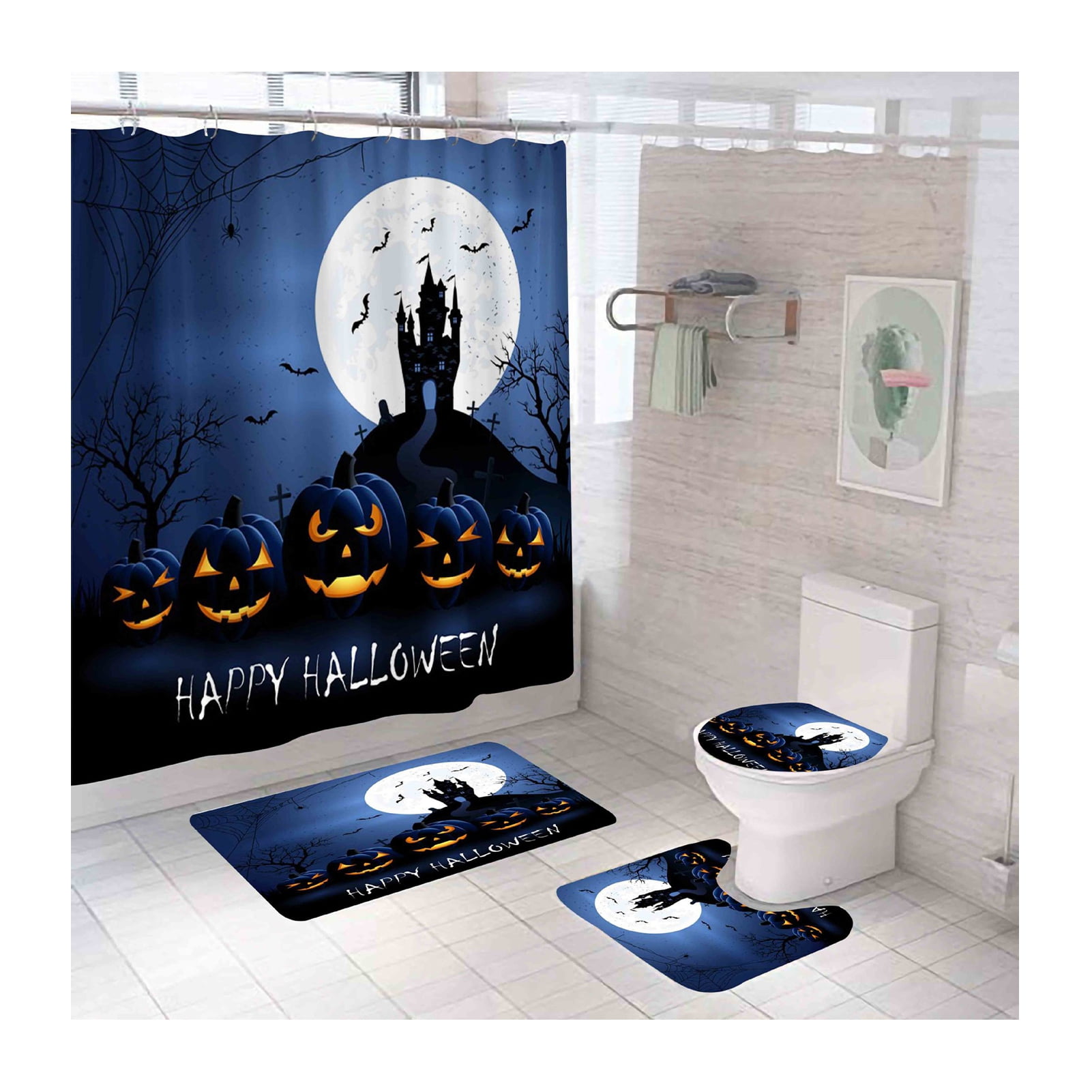 Yasu Bathroom Decor Transform Bathroom with A Halloween Shower Curtain