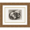 thumbnail image 1 of Yasuo Kuniyoshi 2x Matted 24x20 Gold Ornate Framed Art Print 'Peach and Grapes ', 1 of 2