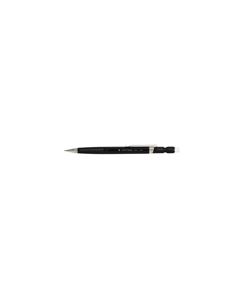 Yasutomo Artist Pencil 1.3mm – Refillable HB Lead, Includes 2 Extra Leads & Twist-Up Eraser - View #11
