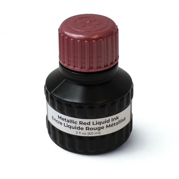 Yasutomo Liquid Sumi Ink, 2 Ounces, Metallic Red