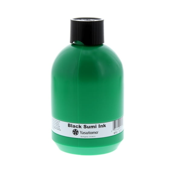 Yasutomo Liquid Sumi Ink, Black, 12 oz.