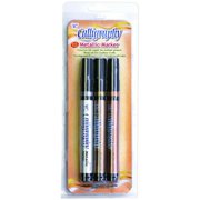 Yasutomo Metallic Calligraphy Marker Set, 3-Colors