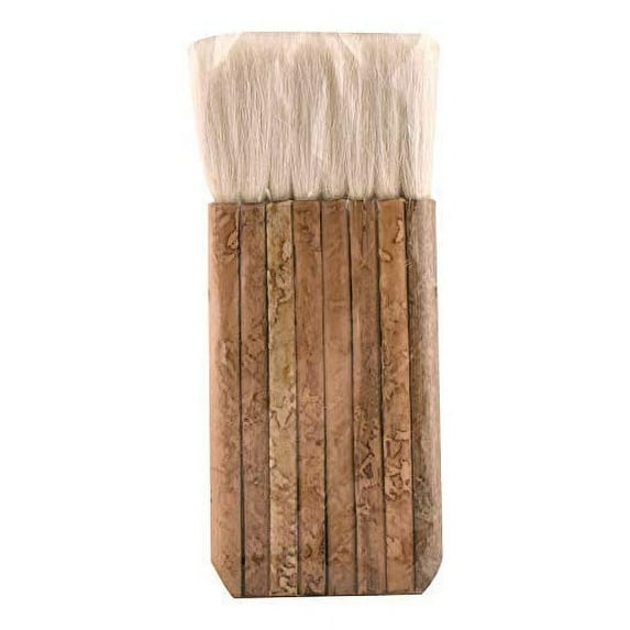 Yasutomo Sheep Hair Short Bamboo Handle Hake Brush, 2-1/2 in