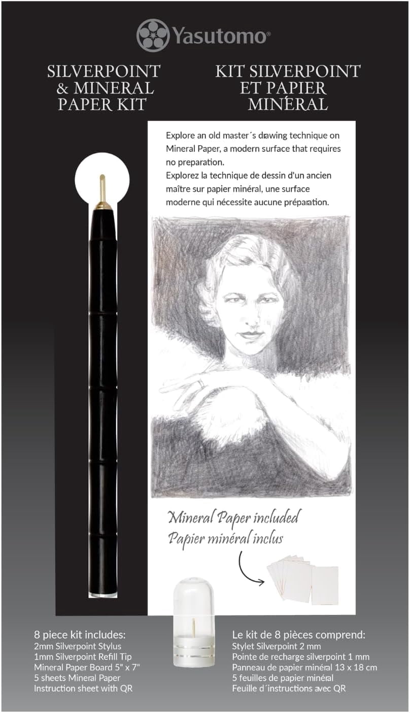 Yasutomo Silverpoint and Mineral Paper Kit, Arts and Crafts Supplies