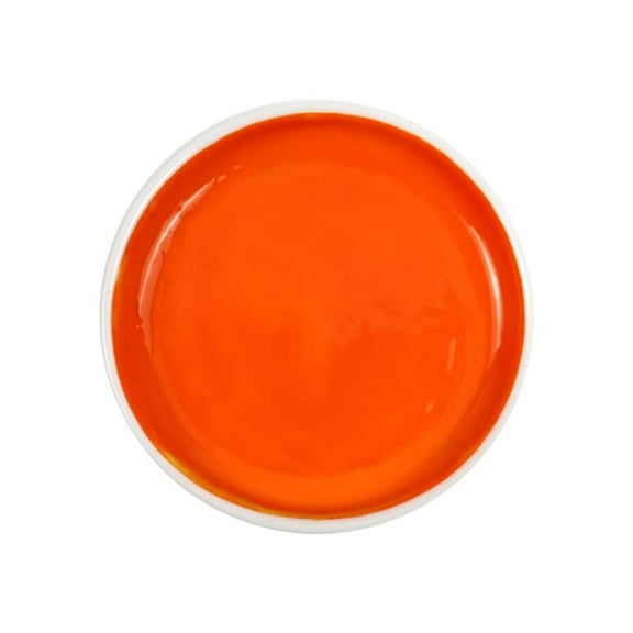 Yasutomo Sumi-E Watercolor in Porcelain Dish, Vermillion