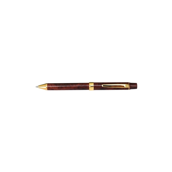 Yasutomo TP30BR QuadPoint Twist Pen, Brown Marble