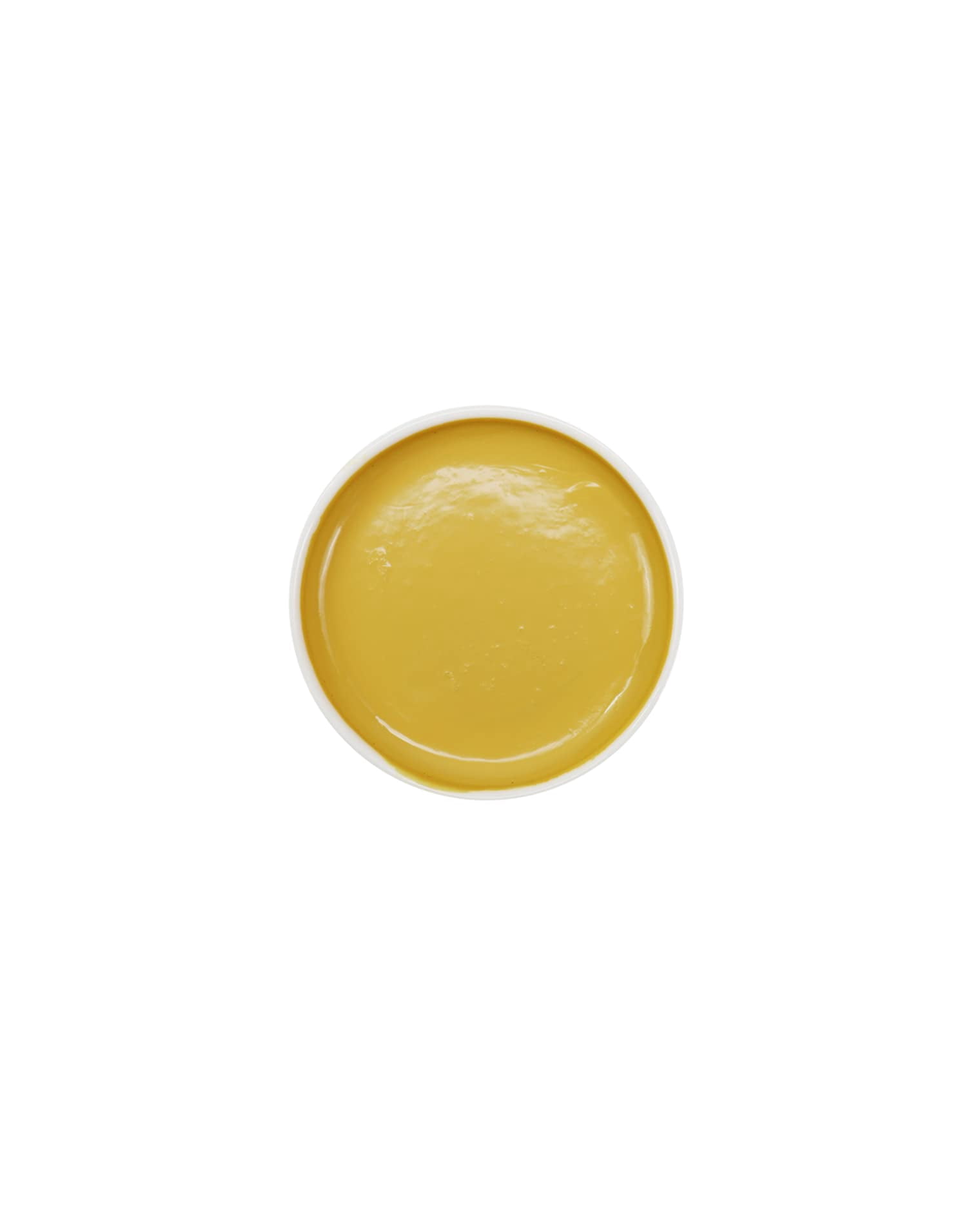 Yasutomo WC216-2 Sumi-e Yellow Ocher Japanese Watercolor, Porcelain, 2.87-inch Diameter