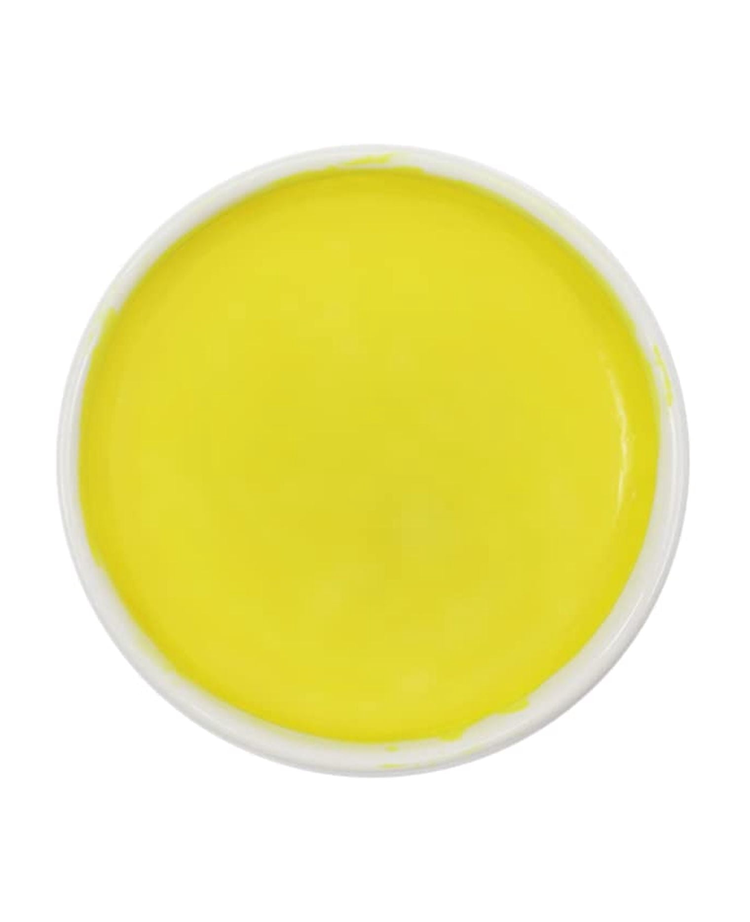 Yasutomo WC216-3 Sumi-e Lemon Yellow Japanese Watercolor, Porcelain, 2.87-inch Diameter