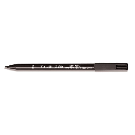 Yasutomo Y & C Calligraphy Marker, Black, 2mm