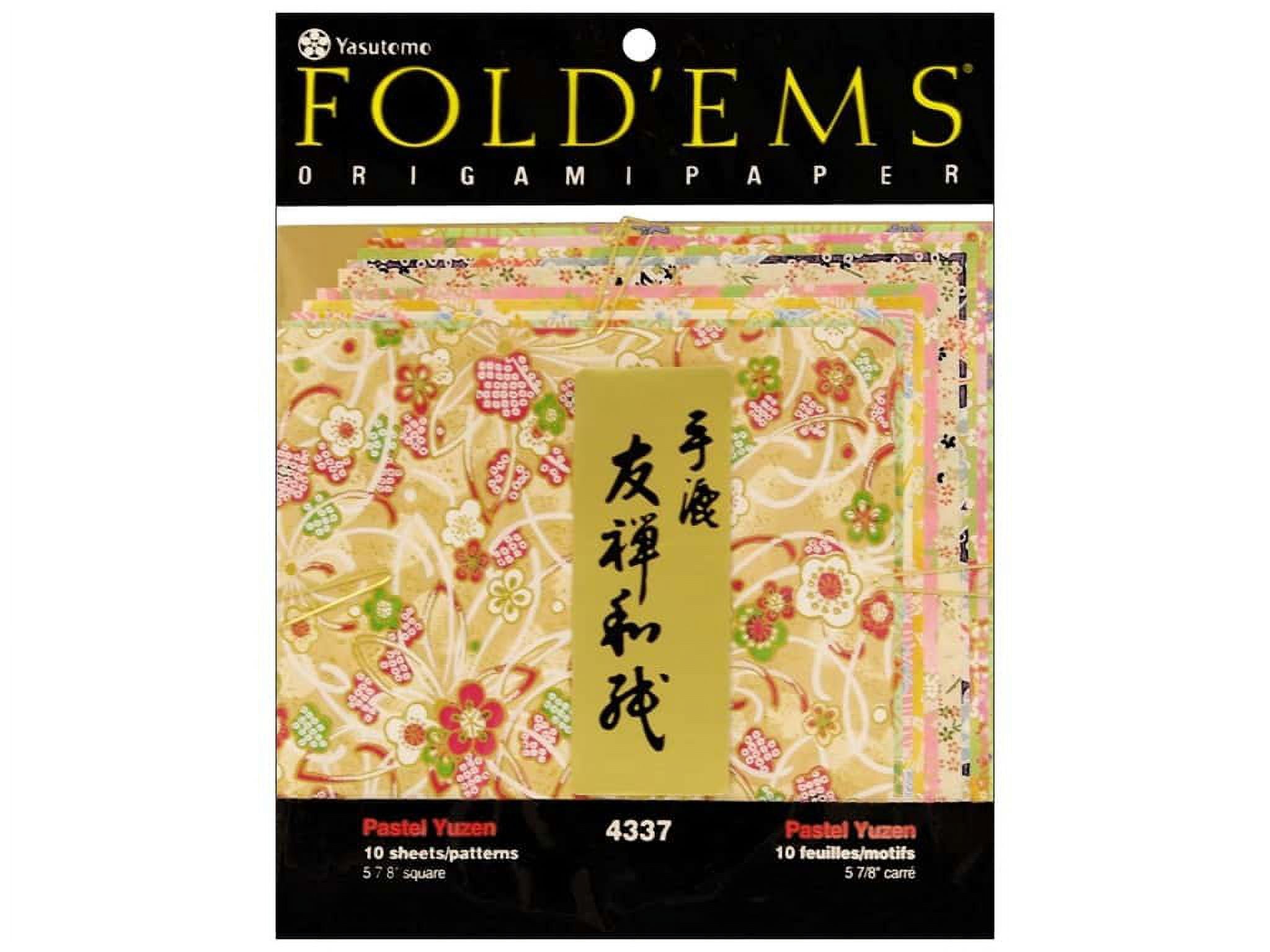 Yasutomo Yuzen Origami Papers - 5-7/8" x 5-7/8", Pastel, 10 Sheets