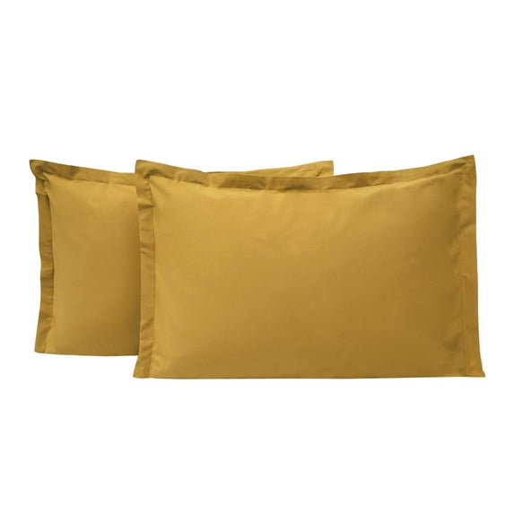Yatas Bedding 01617603 2 Piece 20 x 26 in. Queen Size Penny Pillow Case - Saffron