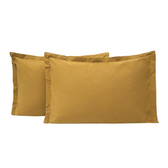 Yatas Bedding 01617604 2 Piece 20 x 30 in. Queen Size Penny Pillow Case - Saffron