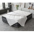 thumbnail image 1 of Yatas Bedding Corbell All-Season Comforter, Machine Washable, Delicate and Soft Filled White Fluffy Lightweight Quilt, 200 TC 100% Cotton Cover, Bedding Duvet Inserts & Bed Sets, White (Twin), 1 of 6