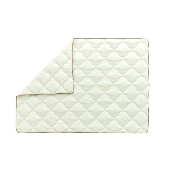 Yatas Bedding Superwashed Wool 89" x 89" Wool Queen Quilt in White