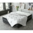 thumbnail image 1 of Yatas Bedding Suprelle Air All-Season Comforter, Machine Washable Lightweight Fluffy and Soft Quilted Duvet, 200 TC Cotton Cover, Breathable and Comfortable Bedding Duvet Inserts & Sets, White, (Full), 1 of 7