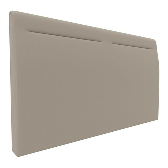 Yatas Bedding Tetra Contemporary Wood & Fabric King Size Headboard in Beige