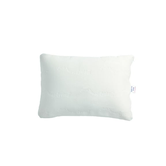 Yatas Bedding Therapy Free 20" x 30" Fabric Queen Pillow in White