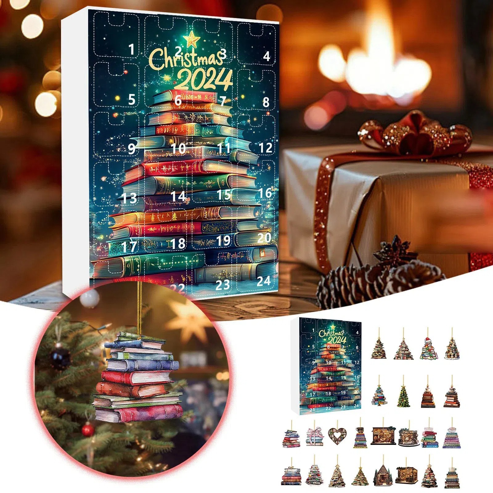 Yatbbeixxx Christmas Home 2024 Christmas Holiday Advent Calendar Advent