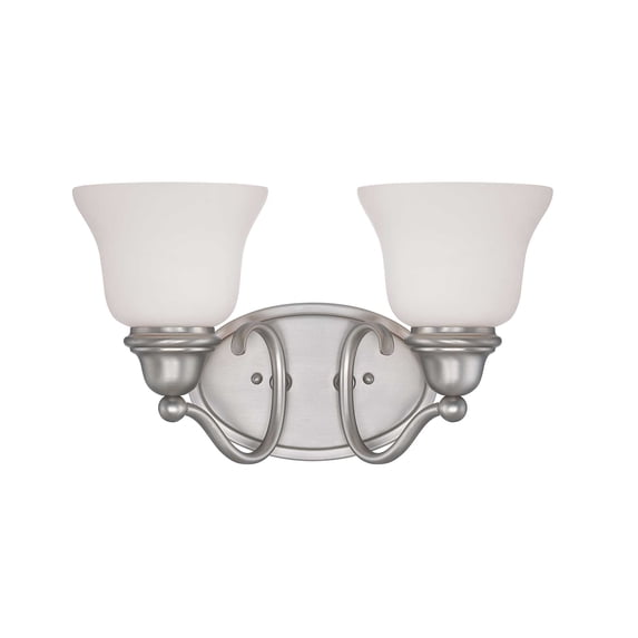Yates 2-Light Bathroom Vanity Light in Pewter
