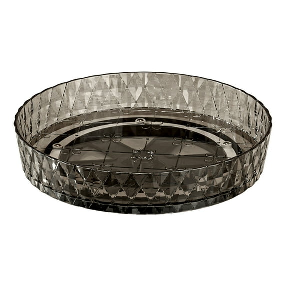 Yatlte 1.7"x7.9" Inch Lazy Susan Organizer Turntable, Clear Rotating Organizer Tray for Cabinet Table Top, Round Non-Skid Refrigerator Lazy Susan, Kitchen Storage