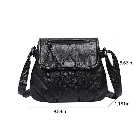 ‌Yatlte 10" Genuine Leather Crossbody Bag for Women - RFID Blocking Shoulder Purse with 8 Pockets, Adjustable Strap for Work/Travel‌