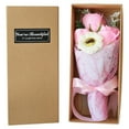 thumbnail image 1 of Yatlte 3 Roses Soap Flower Carnation Bunch Gift Box, Valentines Day Rose Gift Box, Flower Bouquets Eternal Pink Rose Gift Forever Artificial Fake Flower Bulk Gifts Under 6 Dollar, 1 of 3