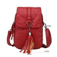 thumbnail image 1 of ‌Yatlte 8.26" Small Leather Crossbody Bag - RFID Blocking Phone Purse with 6 Card Slots, Mini Shoulder Wallet for Concerts/Travel‌, 1 of 6