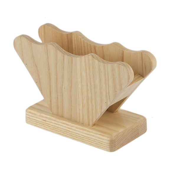 Yatlte Acacia Wood Coffee Filter Holder, Rustic Wood Holder, Storage for Square Cone shaped and Flat bottomed Pour Over Paper Filters