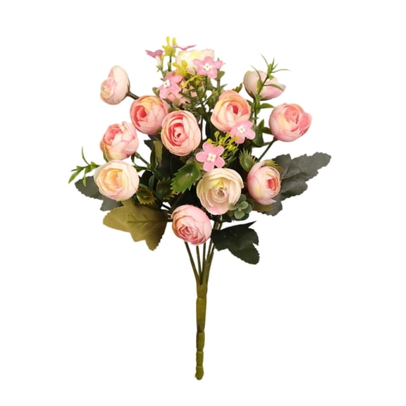 Yatlte Artificial Marigold Flowers Bulk Ball Flowers Bouquets Plastic Hydrangea Silk Flowers Arrangement for Halloween Home Party Decoration