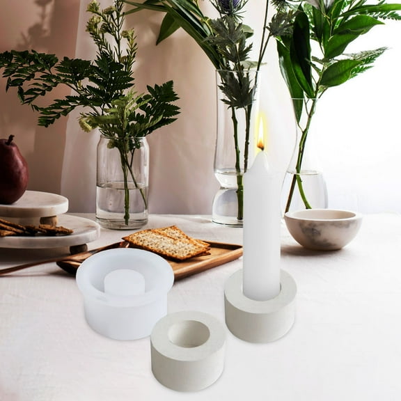 Yatlte Candle Holder Making Molds Set, Star Shape Candlestick Epoxy Casting Silicone Molds for DIY Jewelry Box, Dinner Table Centerpiece Home Decoration