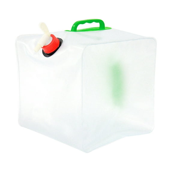 Yatlte Collapsible Water Container with Spigot, BPA Free Collapsible Water Container with Spigot, Large Capacity Portable Folding Four Corner Water Storage Bag for Outdoor Hiking Hurricane