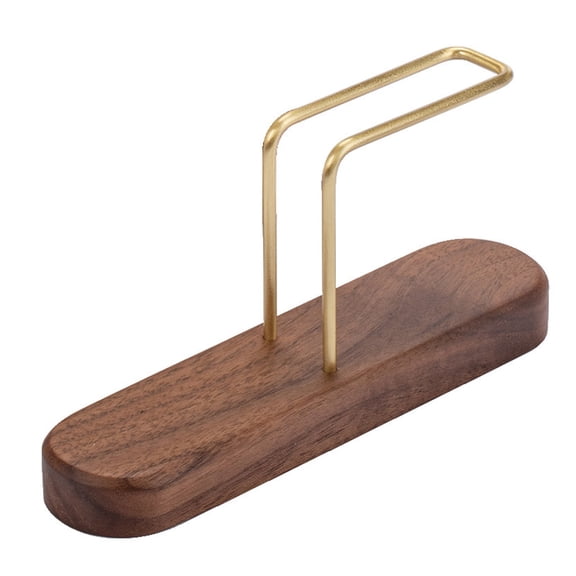 Yatlte Cone Coffee Filter Holder, Stand Coffee Filter Storage, Coffee Filter Container for V60 Paper Coffee Filters, Walnut & Brass