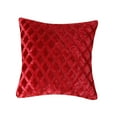 thumbnail image 1 of Yatlte Diamond Pinch Pleated Throw Pillow Covers, Soft Plush Short Wool Velvet Decorative Throw Pillow Covers, Solid Color Sofa Decorative Pillow Covers Luxury Textured Pillowcases for Home Decor, 1 of 3