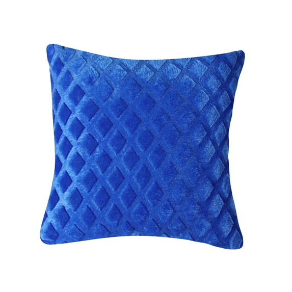 Yatlte Diamond Pinch Pleated Throw Pillow Covers, Soft Plush Short Wool Velvet Decorative Throw Pillow Covers, Solid Color Sofa Decorative Pillow Covers Luxury Textured Pillowcases for Home Decor