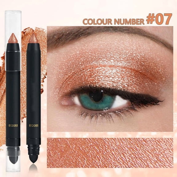 Yatlte Dual-Ended Cream Eyeshadow Stick, Matte Nude Waterproof Long-Lasting Crease-Proof Neutral Eye shadow Pencil for Women, Smooth Blendable Eye Shadow Crayon with Built-in Smudger
