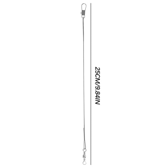 Yatlte Fishing Wire Leaders Nylon-Coated Fishing Line Wire Leaders with Swivels and Snaps, Freshwater Wire Fishing Leader Stainless Heavy Duty Wire Leader Fishing,