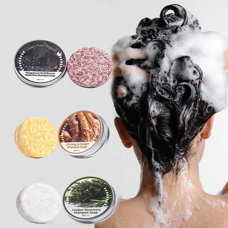 Yatlte Hair Darkening Shampoo Bar for Thinning Hair, Strengthen and Repair HairRoots, Natural Darkening Soap Deeply Cleanse and Nourish the Scalp