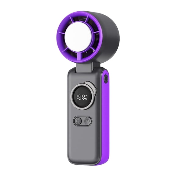 Yatlte Handheld Portable Fan with Ice Cooler - Rechargeable Personal Fan Portable Fast Cooling, Small Pocket Fans for Travel/Outdoor/Home/Office, Purple