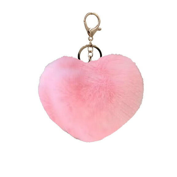 Yatlte Heart Plush Stuffed Keychain For Backpack, Plush Soft Cotton Key Chain For DIY Keychain Crafts Stuffed Animals,Car Accessories