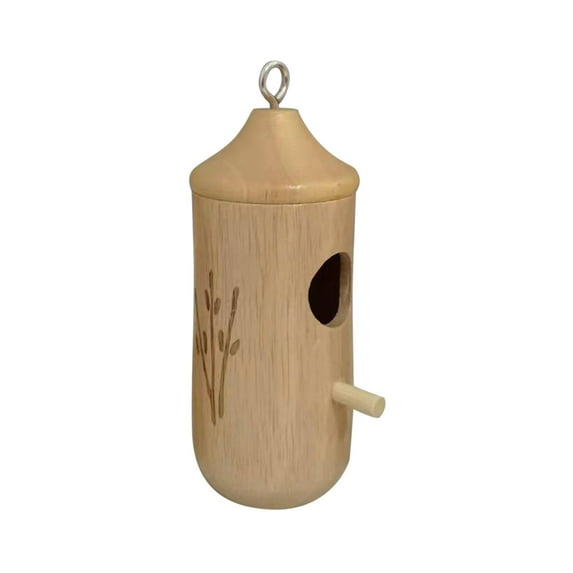 Yatlte Hummingbird House, Natural Wooden Hummingbird Houses, for Nesting Hanging Swinging Hummingbird House, Gardening Gifts Home Decoration,1 Pack
