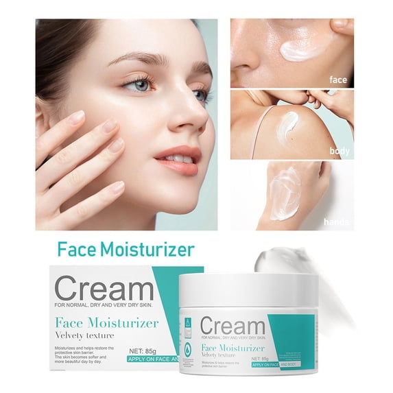 Yatlte Hyaluronic Acid Face Moisturizer, Natural Plant-Based Moisturizing Cream with Jojoba Oil & Hyaluronic Acid for Hydration, Smooths Dry, Aging Skin, Paraben & Cruelty Free