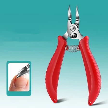 Yatlte Ingrown Toenail Clippers, Slanted Straight Blade Toe Nail Clippers for Ingrown Nails or Fingernail, Stainless Steel Nail Scissors Cutter, Angled Nail Nippers for Seniors, Men, Women