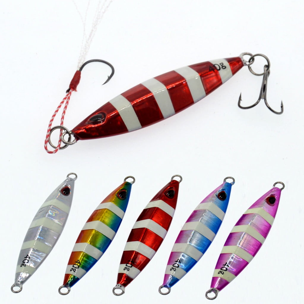 Yatlte Jigging Lure Lead Fish Metal, Jig Vertical Jigging Lures Sinking ...